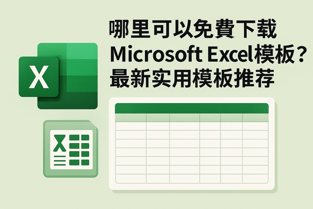 哪里可以免费下载Microsoft Excel模板？最新实用模板推荐